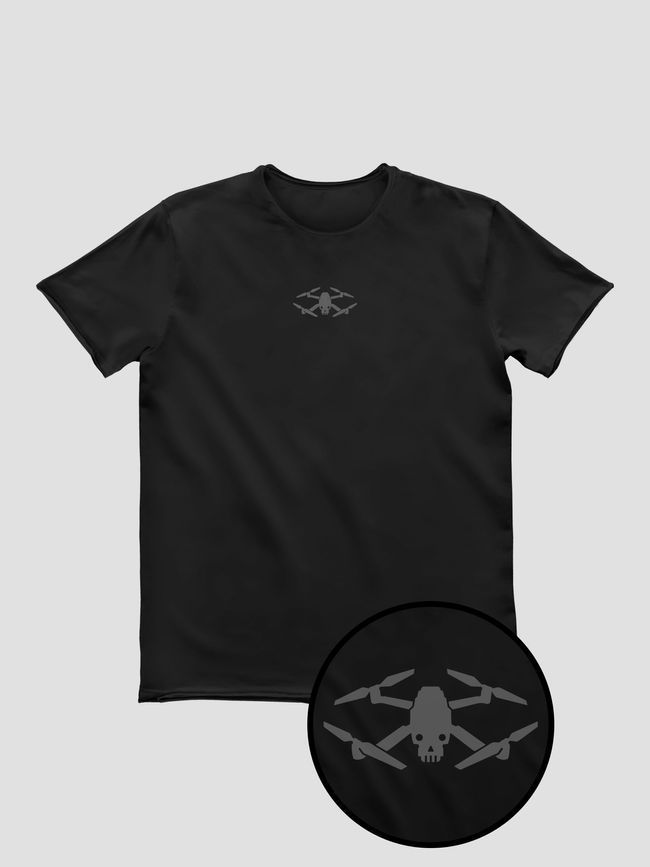 Футболка чоловіча "Drone Skull", Чорний, M