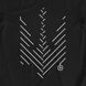 Men's T-shirt Oversize “Minimalistic Trident” with a Trident Coat of Arms, Black, XS-S