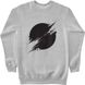Men's Sweatshirt "The Sun Is Black", Gray, XS