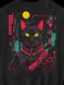 Men's Sweatshirt ”Cyber Cat”, Black, M