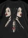 Men's T-shirt Oversize “Twosome Nuns”, Black, XS-S