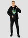 Men's tracksuit set with t-shirt “Ukraine Geometric”, Black, 2XS, XS (104 cm)