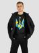 Men's tracksuit set with t-shirt “Ukraine Geometric”, Black, 2XS, XS (104 cm)