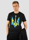 Men's tracksuit set with t-shirt “Ukraine Geometric”, Black, 2XS, XS (104 cm)