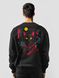 Men's Sweatshirt ”Cyber Cat”, Black, M