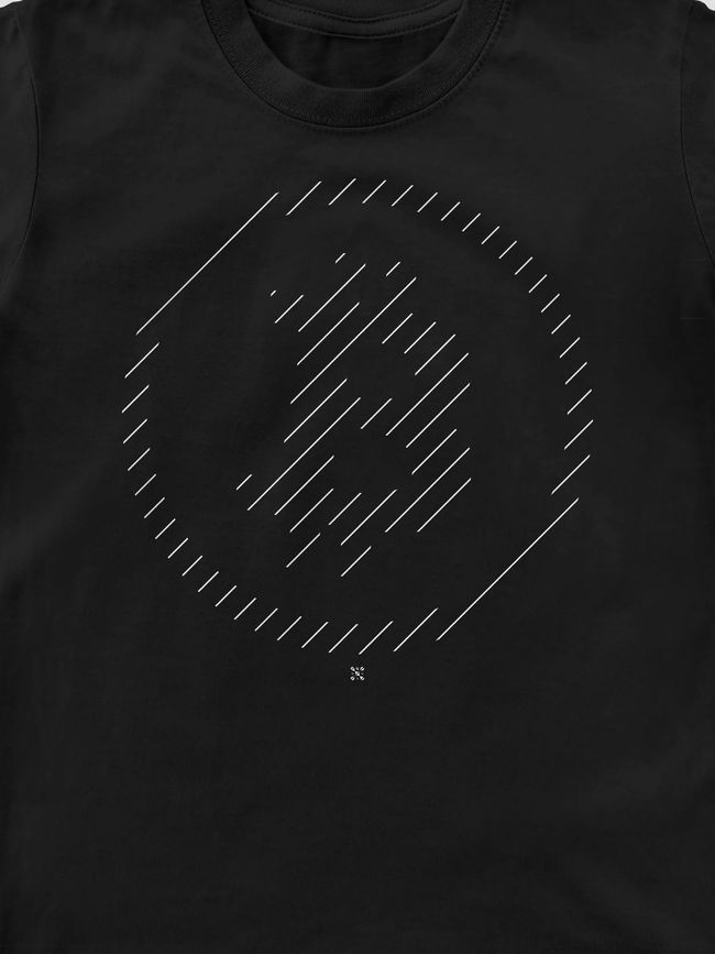 Футболка детская &ldquo;Bitcoin Line&rdquo; с криптовалютой биткоин, Черный, M (134-140 см)
