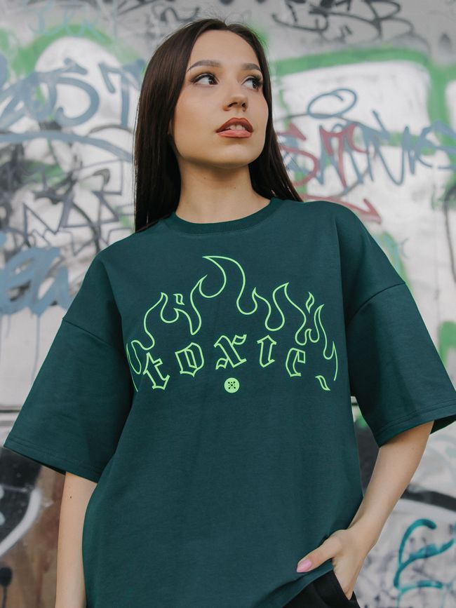 Women's T-shirt Oversize &ldquo;Toxic&rdquo;, Оболонь, S