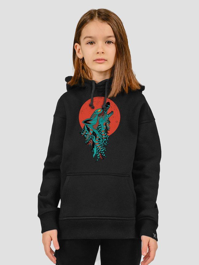 Kid's hoodie "Siromanyts", Black, XS (110-116 cm)