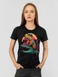 Women's T-shirt "Stay Strong, be Capy (Capybara)", Black, XS