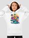 Kid's hoodie "Stay Strong, be Capy (Capybara)", White, 2XS (98-104 cm)