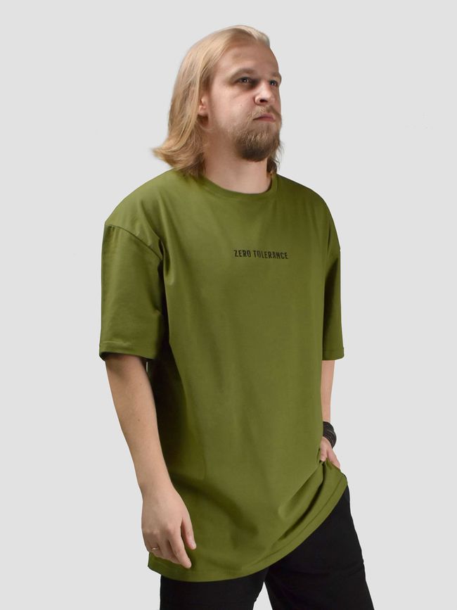 Men's tracksuit set with t-shirt oversize “Zero Tolerance”, Black, 2XS, XS (99  cm)