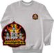 Man's Sweatshirt with a Changeable Patch "Burning Kremlin Festival", Gray, XS, Burning Kremlin