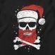 Women's T-shirt "Santa Skull", Black, S