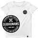Women's T-shirt with a Changeable Patch “Dubhumans”, White, XS