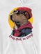 Kid's hoodie "Stay Chill, be Capy (Capybara)", White, XS (110-116 cm)