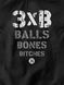 Dog's T-shirt "3XB", Black, XS