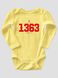 Дитяче боді “Вінниця 1363”, Світло жовтий, 56 (0-1 міс)