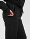 Костюм жіночий зі змінним патчем "Доброго вечора, ми з України" худі на блискавці та штани, Чорний, 2XS, XS (99 см)