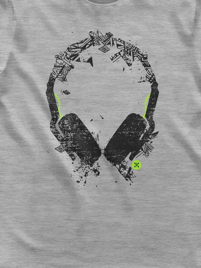 Men's T-shirt "Art Sound", Gray melange, M