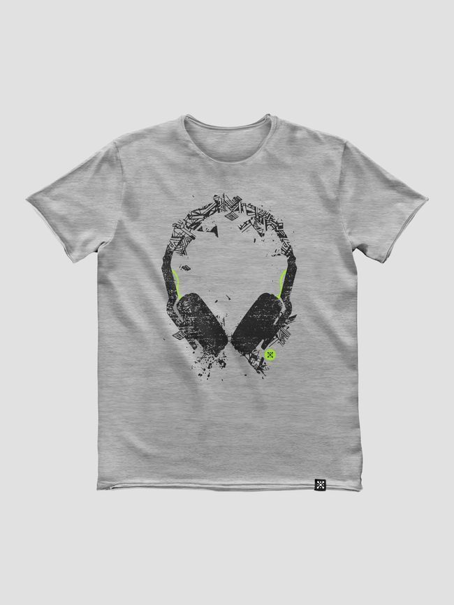 Men's T-shirt "Art Sound", Gray melange, M