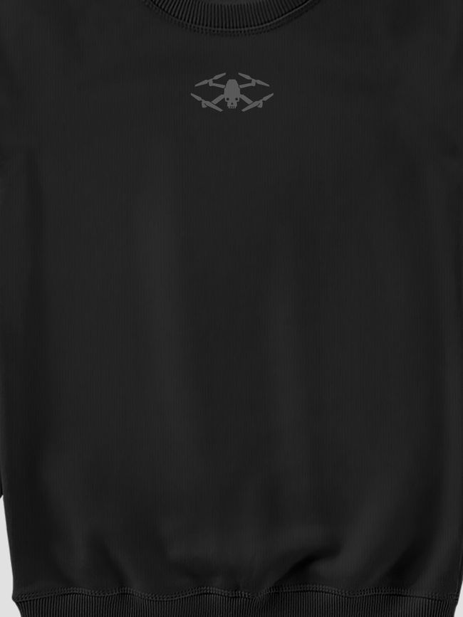 Women's Sweatshirt "Drone Skull", Black, M
