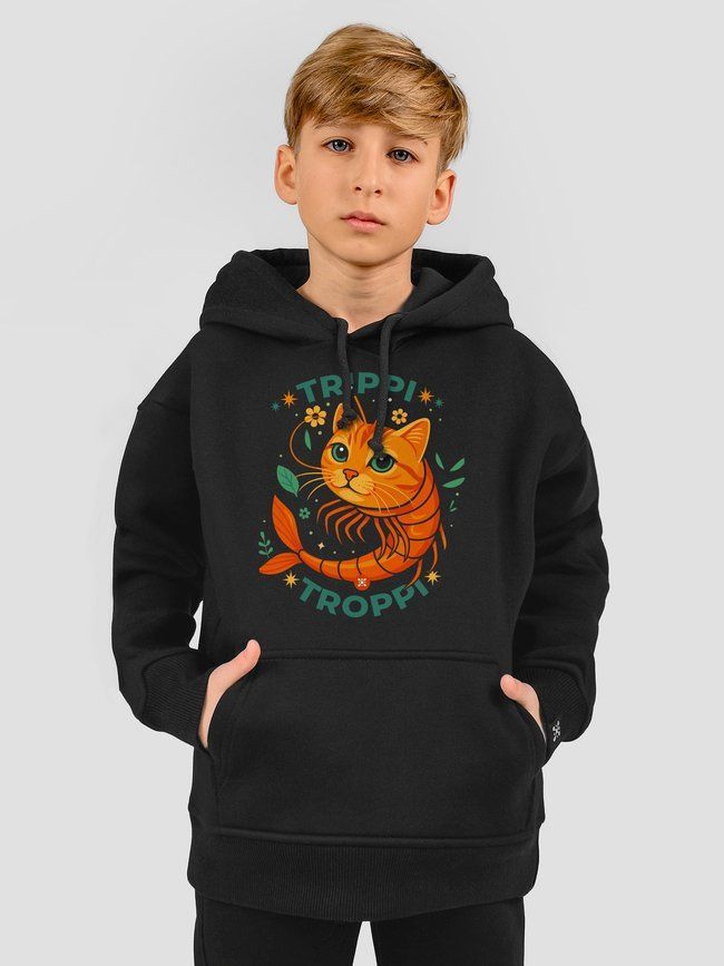 Kid's hoodie "Trippi Troppi", Black, S (122-128 см)