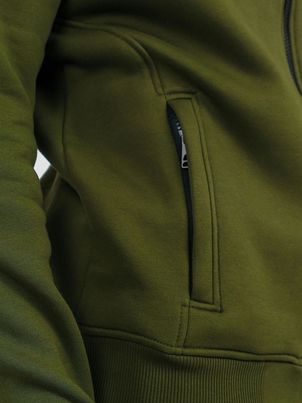 Костюм мужской худи на молнии и штаны Зеленый, Зеленый, M-L, L (108 см)