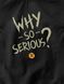 Майка для собак "Why So Serious", Чорний, XS