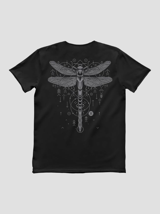Футболка чоловіча "Dragonfly", Чорний, M