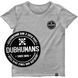 Women's T-shirt with a Changeable Patch “Dubhumans”, Gray melange, XS