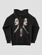 Men's Hoodie "Twosome Nuns", Black, M-L