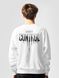 Men's Sweatshirt ”Under Control”, White, XS