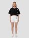 Women’s Oversize Suit - Shorts and Crop T-shirt Dubhumans Splash, black and white, S