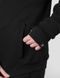 Костюм мужской со сменным патчем "Чернобаевка" худи на молнии и штаны, Черный, 2XS, XS (99 см)