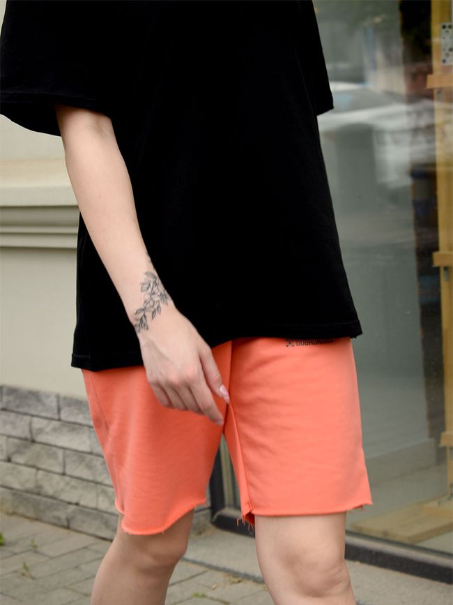 Women's Shorts oversize, Coral, XS-S