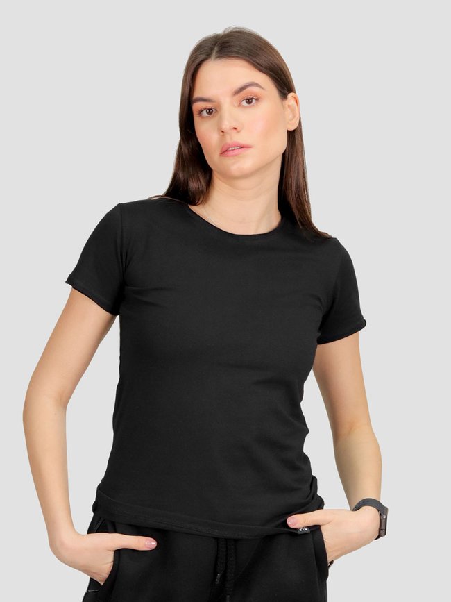 Women's T-shirt "Basic", Black, M