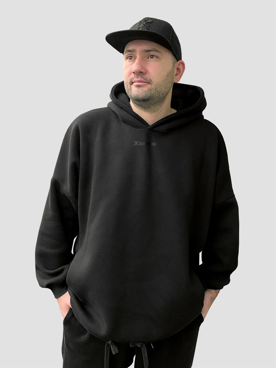 Black oversized hotsell hoodie mens