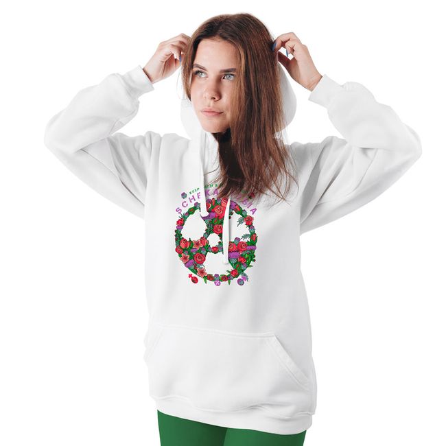 Women's Hoodie “Sсhekavytsia”, White, 2XS