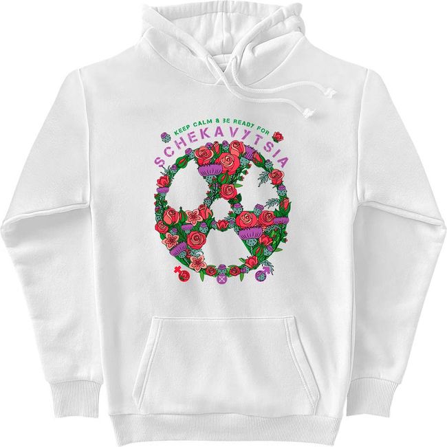 Women's Hoodie “Sсhekavytsia”, White, 2XS