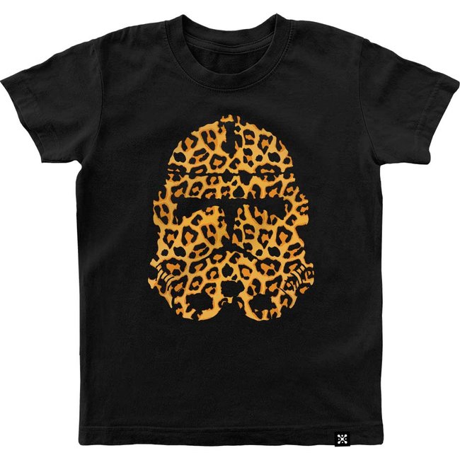 Kid's T-shirt "Clone Leopard Skin", Black, XS (110-116 cm)