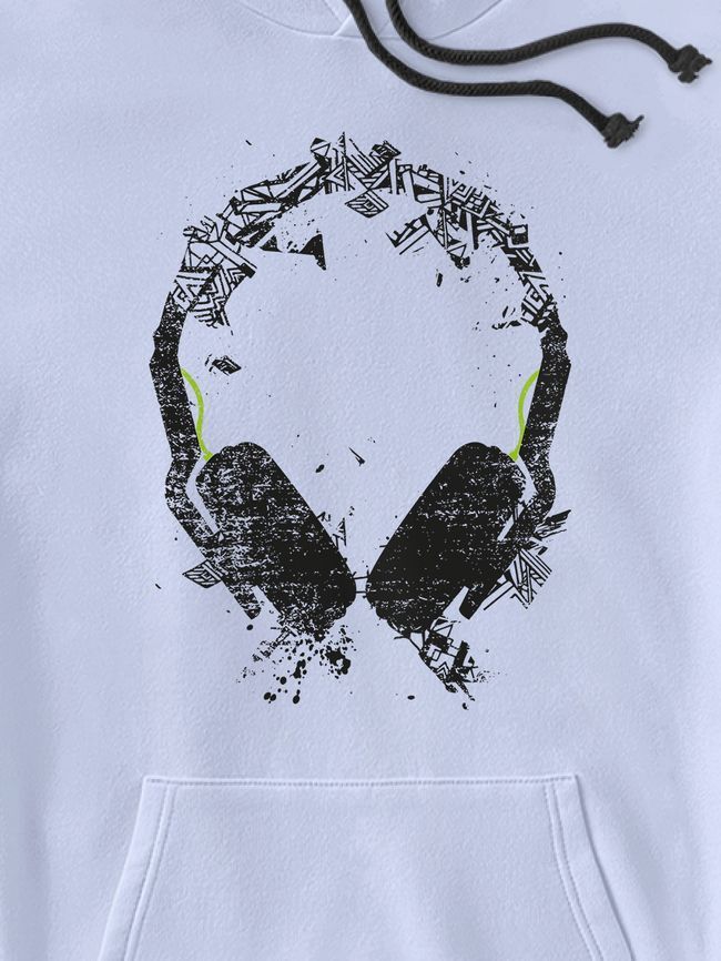 Kid's hoodie "Art Sound", Light Blue, XS (110-116 см)