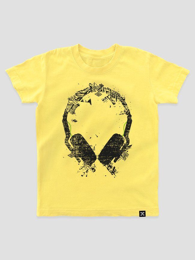 Футболка детская "Art Sound", Светло желтый, 3XS (86-92 см)