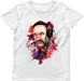 Women's T-shirt "Music Lover Cossack", White, XS