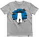 Men's T-shirt “Space Warship”, Gray melange, XS