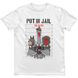 Men's T-shirt "Put In Jail", White, XS