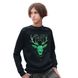Men's Sweatshirt "Carpathian Deer 2.0", Black, M