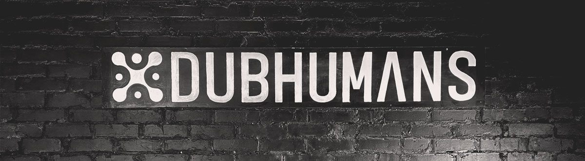Dubhumans Logo on a warehouse wall
